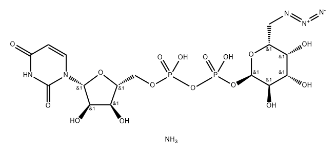 UDP-6-azido-6-deoxy-D-Galactose disodium salt Structural
