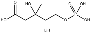 rac-5-Phosphomevalonate trilithium salt Structural