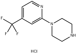 Piperazine, 1-[4-(trifluoromethyl)-2-pyridinyl]-, hydrochloride (1:2) Structural