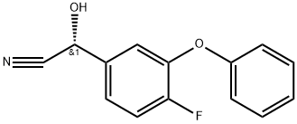 Benzeneacetonitrile, 4-fluoro-α-hydroxy-3-phenoxy-, (αR)- Structural