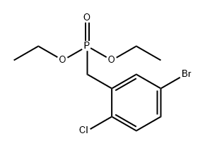 diethyl 2-chloro-5-bromobenzylphosphonate Structural