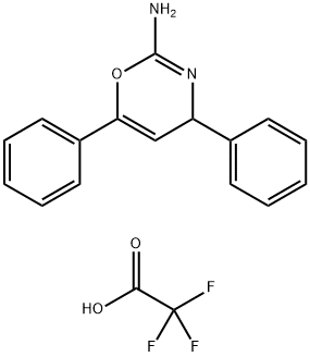 4H-1,3-Oxazin-2-amine, 4,6-diphenyl-, 2,2,2-trifluoroacetate (1:1) Structural