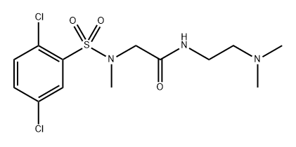 N~2~-[(2,5-dichlorophenyl)sulfonyl]-N-[2-(dimethylamino)ethyl]-N~2~-methylglycinamide Structural