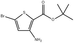 tert-Butyl 3-amino-5-bromothiophene-2-carboxylate Structural