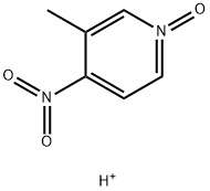 Pyridine,  3-methyl-4-nitro-,  1-oxide,  conjugate  acid  (2:1)  (9CI) Structural