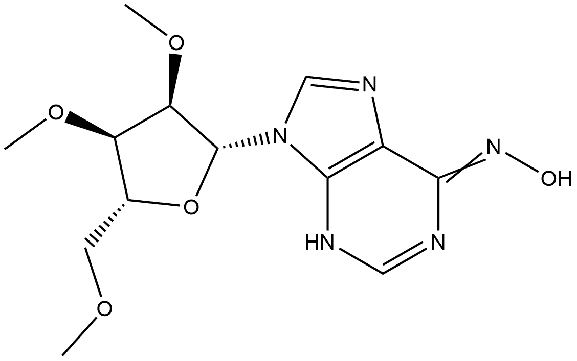 Inosine, 2',3',5'-tri-O-methyl-, oxime (9CI) Structural