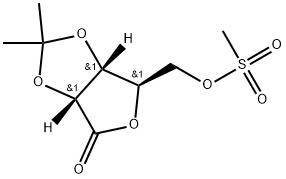 D-Ribonic acid, 2,3-O-(1-methylethylidene)-, γ-lactone, 5-methanesulfonate Structural