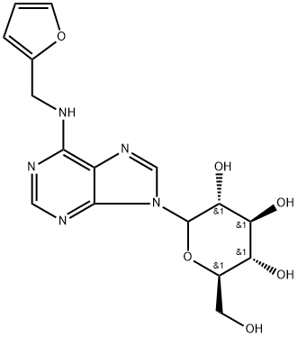 Adenine, N-furfuryl-9-glucosyl- (7CI) Structural