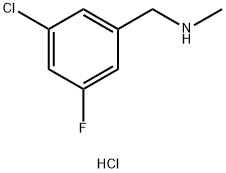 Benzenemethanamine, 3-chloro-5-fluoro-N-methyl-, hydrochloride (1:1) Structural