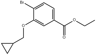 Ethyl 4-bromo-3-(cyclopropylmethoxy)benzoate Structural