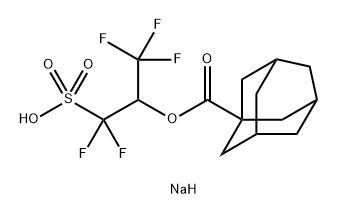 Tricyclo[3.3.1.13,7]decane-1-carboxylic acid, 1-(difluorosulfomethyl)-2,2,2-trifluoroethyl ester, sodium salt Structural