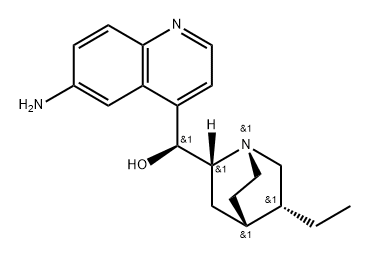 Hydrocinchonine, 6'-amino- (5CI) Structural