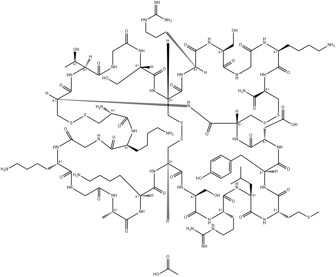 Ziconotide Acetate Structural