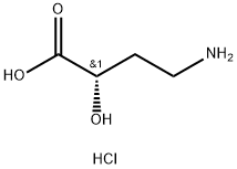 Butanoic acid, 4-amino-2-hydroxy-, hydrochloride (1:1), (2S)- Structural