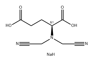 L-Glutamic acid, N,N-bis(cyanomethyl)-, sodium salt (1:1) Structural