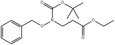 ethyl N-benzyloxy-N-tert-butoxycarbonyl-3-aminopropionate Structural
