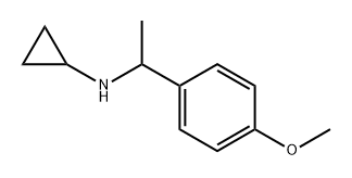 Benzenemethanamine, N-cyclopropyl-4-methoxy-α-methyl- Structural