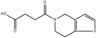 Thieno[3,2-c]pyridine-5(4H)-butanoic acid, 6,7-dihydro-γ-oxo- Structural