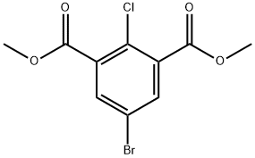 dimethyl 5-bromo-2-chloroisophthalate Structural