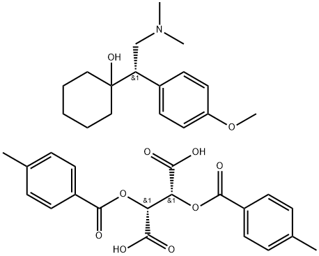 S-Venlafaxine-di-p-toluoyl-L-tartrate Salt (2:1) Structural