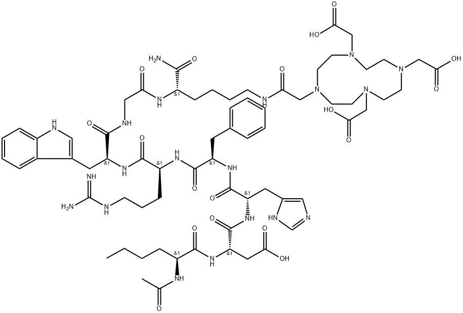 DOTA-NAPamide trifluoroacetate Structural