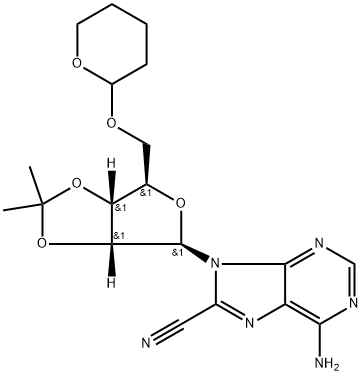 Adenosine,8-cyano-2',3-O(1-methylethylidene)-5'-O Structural