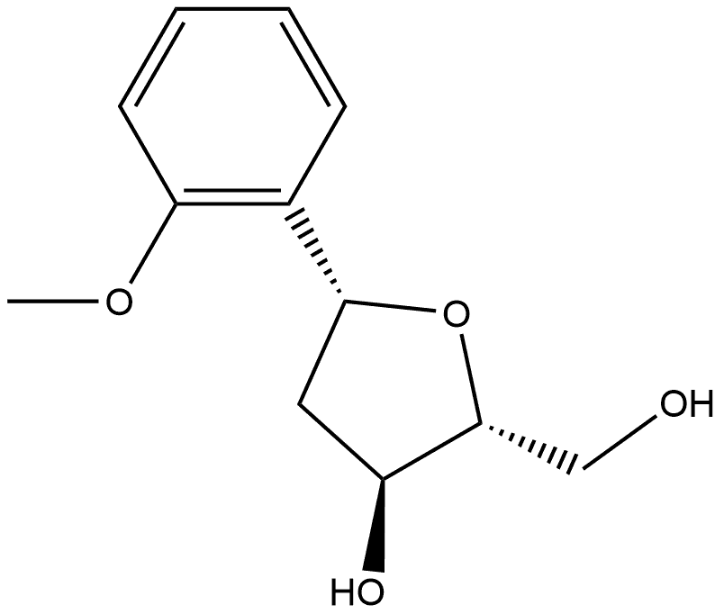 D-erythro-Pentitol, 1,4-anhydro-2-deoxy-1-C-(2-methoxyphenyl)-, (1R)- Structural
