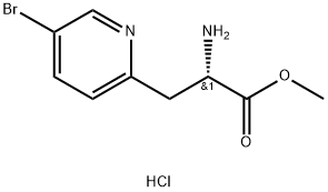 2-Pyridinepropanoic acid, α-amino-5-bromo-, methyl ester, hydrochloride (1:2), (αS)-