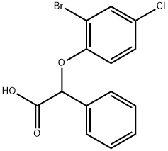 Benzeneacetic acid, α-(2-bromo-4-chlorophenoxy)- Structural