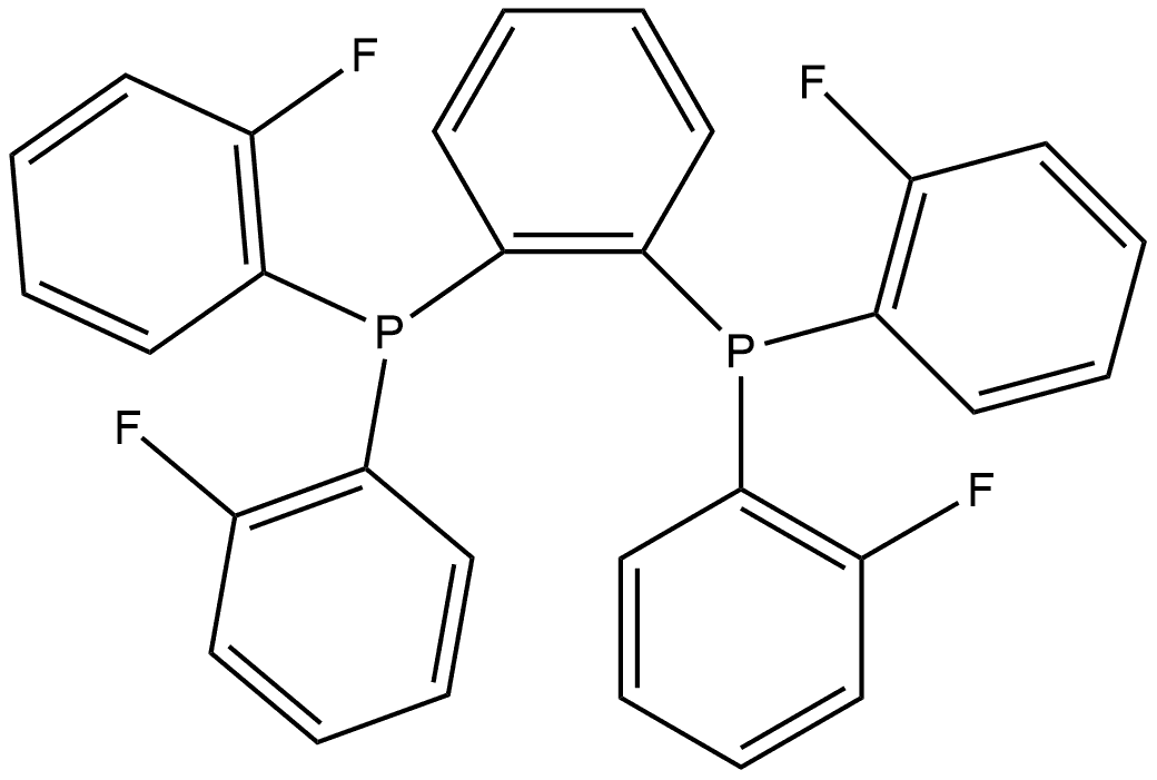 Phosphine, 1,1'-(1,2-phenylene)bis[1,1-bis(2-fluorophenyl)- Structural