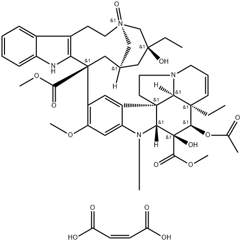 Vinblastine Nb-Oxide Maleic Acid Salt Structural