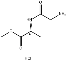 glycyl-D-Alanine methyl ester, hydrochloride (1:1) Structural
