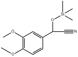 Benzeneacetonitrile, 3,4-dimethoxy-α-[(trimethylsilyl)oxy]- Structural