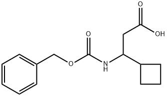 Cyclobutanepropanoic acid, β-[[(phenylmethoxy)carbonyl]amino]- Structural