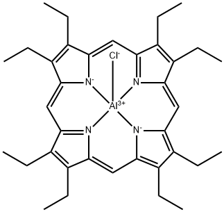 Octaethylporphyrin-Al(III) chloride Structural