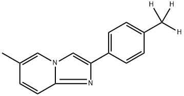 Imidazo[1,2-a]pyridine, 6-methyl-2-[4-(methyl-d3)phenyl]- Structural