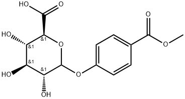 Glucopyranosiduronic acid, p-carboxyphenyl, 1-methyl ester (7CI) Structural