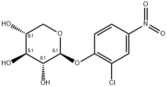 o-Chloro-p-nitrophenyl-β-D-xylopyranoside Structural