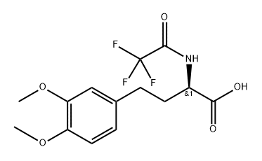 Benzenebutanoic acid, 3,4-dimethoxy-α-[(2,2,2-trifluoroacetyl)amino]-, (αR)- Structural