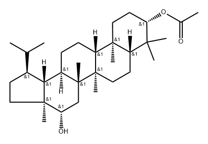 Lupane-3,16-diol, 3-acetate, (3β,16β)- (9CI) Structural