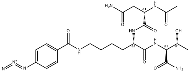 N(alpha)-acetylasparaginyl-lysyl-N(epsilon)-4-azidobenzoyl-threoninamide