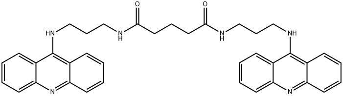 Pentanediamide, N1,N5-bis[3-(9-acridinylamino)propyl]- Structural