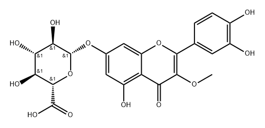 Quercetin 3-Methyl Ether 7-Glucuronide Structural