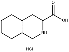 Decahydro-isoquinoline-3-carboxylic acid hydrochloride Structural