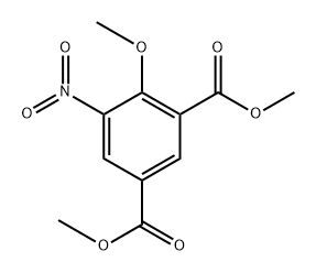 dimethyl 4-methoxy-5-nitroisophthalate Structural