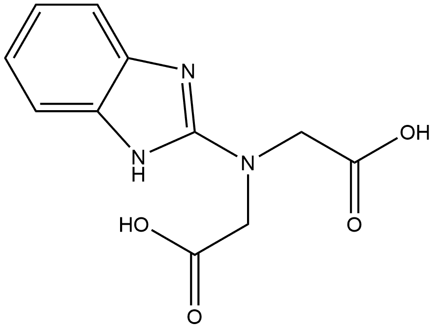 Acetic acid, (2-benzimidazolylimino)di- (6CI) Structural