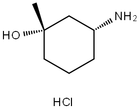 cis-3-Amino-1-methyl-cyclohexanol hydrochloride Structural