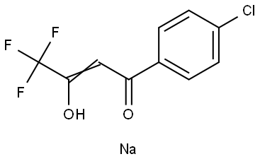 sodium 4-(4-chlorophenyl)-1,1,1-trifluoro-4-oxobut-2-en-2-olate Structural
