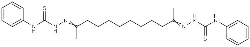 Hydrazinecarbothioamide, 2,2'-(1,10-dimethyl-1,10-decanediylidene)bis[N-phenyl- (9CI) Structural