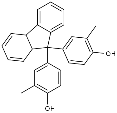4,4'-(4A,9a-dihydro-9H-fluorene-9,9-diyl)bis(2-methylphenol) Structural